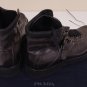 PRADA SHOES $945 DARK BROWN VINTAGE CALF LACED/BUCKLE LOGO HIKING BOOT 12 45 NEW