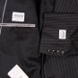 GIORGIO ARMANI SUIT $1945 CHAR GRAY/GRAY STRIPE 2BTN WOOL/SILK SUIT 46L 56e NEW