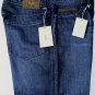 BRIONI JEANS $1150 DK WASH LOGO ORNAMNETED/CROCODILE HANDMADE DENIM 37/36 52 NEW