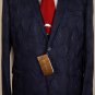 GUCCI JACKET $2850 NAVY COTTON/SILK DIGITAL DESIGN 2-BTN BLAZER 42 54e NEW
