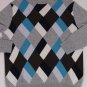 MALO SWEATER $980 GRAY/BLUE ARGYLE 100%CASHMERE CREWNECK JUMPER SMALL 48e NEW