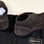 ZEGNA SHOES $595 DARK BROWN SUEDE CALFSKIN HIGHWAY DESERT ANKLE BOOTS 9 42e NEW