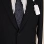GIORGIO ARMANI SUIT $1895 BLACK TEXTURED REP STRIPE 1-BTN SUIT 40C 50e NEW