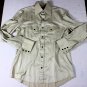 TOM FORD SHIRT $595 BEIGE MULTI-POCKET SNAP BUTTON DRESS SHIRT 16/35 41  NEW