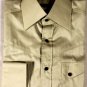 TOM FORD SHIRT $595 BEIGE MULTI-POCKET SNAP BUTTON DRESS SHIRT 16/35 41  NEW