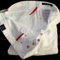KITON PANTS $895 WHITE 5-PKT LOGO EMBROIDERED HANDMADE TROUSER CHINO 38 54e NEW