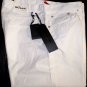 KITON PANTS $895 WHITE 5-PKT LOGO EMBROIDERED HANDMADE TROUSER CHINO 38 54e NEW