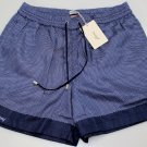 BRIONI SAILING SWIMSUIT $600 PURPLE/BLUE LOGO EMBROIDERED SWIM TRUNKS SM 48e NEW