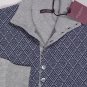 BALLANTYNE SWEATER $950 BLUE/GRAY GLEN PLAID 100%CASHMERE 8-BTN JUMPER M 50 NEW