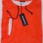 ANN DEMEULEMEESTER PULLOVER $590 ORANGE/WHITE COUTURE COLLAR TIED MED 50e NEW