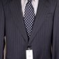 GIORGIO ARMANI SUIT $2295 MEDIUM GRAY/GRAY STRIPE 2BTN 100%WOOL SUIT 42R 52e NEW
