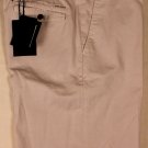 PRADA SHORTS $445 TALC GRAY WASHED LOGO ORNAMENTED CHINO SHORT PANTS 34 50e NEW