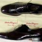 SALVATORE FERRAGAMO SHOES $650 BRANDY TOE ORNAMENTED CAPTOE OXFORD 11D 44e NEW