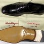 SALVATORE FERRAGAMO SHOES $650 BRANDY TOE ORNAMENTED CAPTOE OXFORD 11D 44e NEW