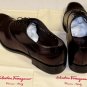 SALVATORE FERRAGAMO SHOES $650 BRANDY TOE ORNAMENTED CAPTOE OXFORD 11D 44e NEW