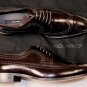DSQUARED2 SHOES $795 DK BROWN CALFSKIN WINGTIP TOE ORNAMENTED DERBY 11 44e NEW