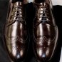 DSQUARED2 SHOES $795 DK BROWN CALFSKIN WINGTIP TOE ORNAMENTED DERBY 11 44e NEW