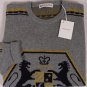 MICHAEL BASTIAN SWEATER $1680 GRAY CRESTED BOILED CASHMERE CREWNECK XL 54e NEW