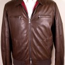 BRUNELLO CUCINELLI COAT $4580 MOCHA DEERSKIN NYLON LINED BOMBER JACKET L 52e NEW
