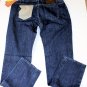 ETRO JEANS $480 DARK WASH LOGO ORNAMENTED STRAIGHT LEG DENIM 38/36 54e NEW