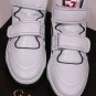 GUCCI SHOES $585 RED/WHITE/GREEN LOGO SIGNATURE HI-TOP TRAINERS 11.5 44.5 NEW