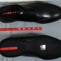 PRADA SPORT SHOES $595 BLACK ICONIC LOGO SOLE LACE UP OLD NATURAL 8.5 41.5 NEW