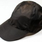 PRADA HAT $295 DARK BROWN PRADA LOGO EMBROIDERED VISOR TECHNO BALL CAP SM NEW