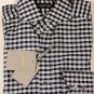 TOM FORD SHIRT $685 BLACK/GRAY GINGHAM CHECK OXFORD FIT CUT SHIRT 15/34 38 NEW