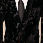 GUCCI JACKET $4,300 BLACK VELVET 1-BTN FLORAL DANDY FORMAL JACKET 44R 56e NEW