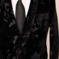 GUCCI JACKET $4,300 BLACK VELVET 1-BTN FLORAL DANDY FORMAL JACKET 44R 56e NEW