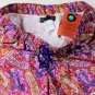 ETRO SWIM TRUNKS $365 RED/ORANGE LOGO PAISLEY BEACHWEAR SWIM TRUNKS XXL 56e NEW