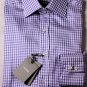 TOM FORD SHIRT $685 PURPLE/WHITE GINGHAM CHECK SUMMER OXFORD 17.5/35 44 NEW