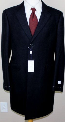 GIORGIO ARMANI COAT $2425 NAVY CASHMERE/WOOL 3BTN WINTER TOP COAT 48R 58e NEW