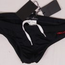 DSQUARED2 SWIMSUIT $295 BLACK LOGO SWIM BRIEFS BEACHWEAR BATHING SLIP LG 52e NEW
