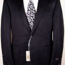 CANALI JACKET $2495 BLACK 100%CASHMERE 2-BTN SPORT COAT BLAZER 44R 54e NEW