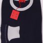 ISAIA SWEATER $685 NAVY/GRAY CASHMERE BLEND CREW NECK JUMPER XXL 56e NEW