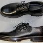 ALEXANDER McQUEEN SHOES $940 BLACK GRAINED CALF ZIP TRIMMED DERBY 10 43 NEW