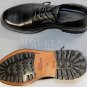 ALEXANDER McQUEEN SHOES $940 BLACK GRAINED CALF ZIP TRIMMED DERBY 10 43 NEW