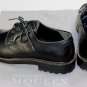 ALEXANDER McQUEEN SHOES $940 BLACK GRAINED CALF ZIP TRIMMED DERBY 10 43 NEW