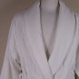 PAUL SMITH ROBE $495 WHITE TERRY CLOTH LOGO COLOR STRIPE TRIM ROBE Lg 52e NEW
