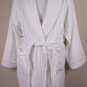 PAUL SMITH ROBE $495 WHITE TERRY CLOTH LOGO COLOR STRIPE TRIM ROBE Lg 52e NEW