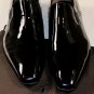 CESARE PACIOTTI SHOES $645 BLACK PATENT SIDE GORE FORMAL LOAFERS 7 40e NEW