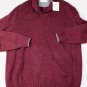 BRUNELLO CUCINELLI SWEATER MERLOT/GRAY 100%CASHMERE SHAWL COLLAR XXL 56 NEW