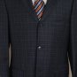 ISAIA SUIT $3195 CHARCOAL BLACK SUPER 130's WOOL 3-BTN HANDMADE SUIT 42R 52e NEW