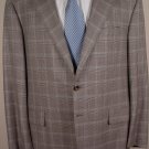 OXXFORD JACKET $3595 PRINCE OF WALES 130's WOOL 3BTN HANDMADE BLAZER 46R 56e NEW