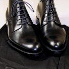 DIOR HOMME SHOES $1250 BLACK BRUSHED CALF LACE UP ANKLE BOOT W TREES 11 44e NEW