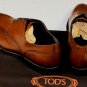 TOD'S SHOES $765 BROWN SPLIT TOE TONAL STITCH NORWEGIAN WELT DERBYS 8 41e NEW