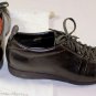 SANTONI SHOES $465 DK BROWN CALF SPORT STRIPE LOW PROFILE TRAINERS 7.5 40.5e NEW