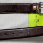 ETRO BELT $350 BURGUNDY CROCODILE EMBOSS / REV BURGUNDY LOGO BUCKLE 34 85cm NEW