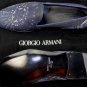 GIORGIO ARMANI SHOES $695 BLUE/GRAY EMBROIDERED DESIGN FORMAL SLIPPER 10 43 NEW